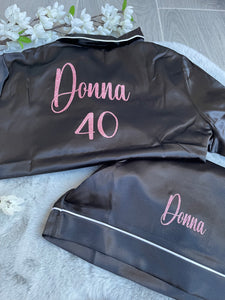 Personalised pjs ladies personalised 40th birthday 