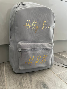 Kids personalised boutique backpack/travel bag/ school bag