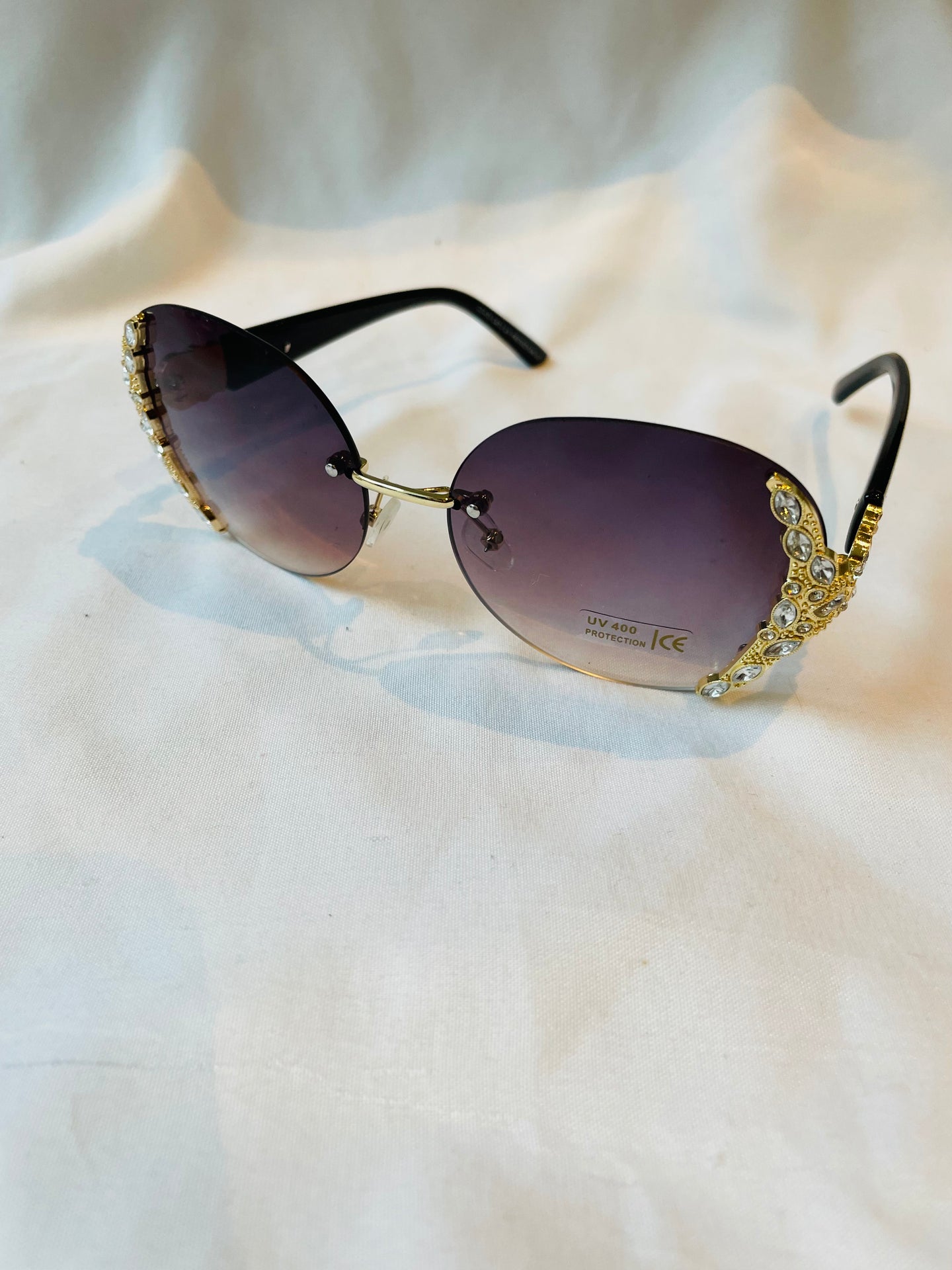 Crystal Sunglasses Black