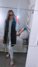 Load image into Gallery viewer, Black Long Padded Gilet