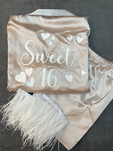 Sweet sixteenth birthday pjs personalised pjs