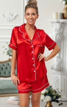 Load image into Gallery viewer, ladies satin personalised pjs