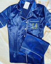 Load image into Gallery viewer, Personalised satin pyjamas 