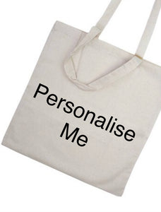 Personalised Tote shopper bag